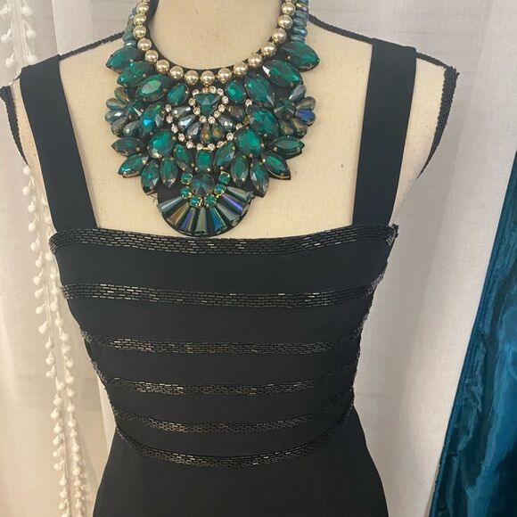 Niteline della roufogali black dress, size 6 - Picture 2 of 12